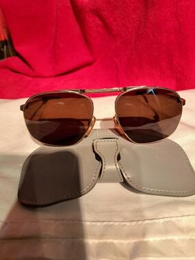 Gold Frame Dunhill Sunglasses with Brown Lenses